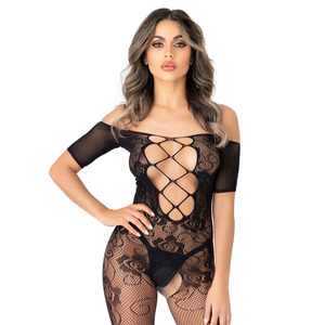 Daring Intimates - Off the Shoulder Bodystocking  Lingerie