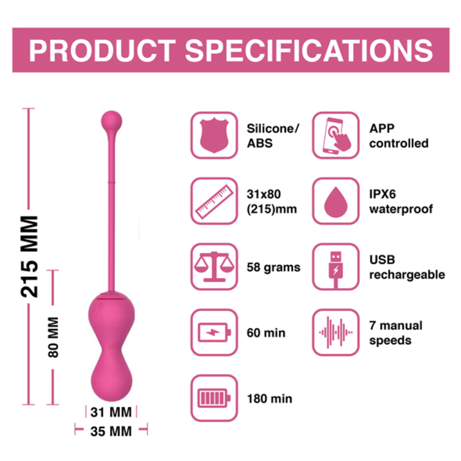 Magic Motion - Smart Kegel Master Balls Pelvic Muscle Trainer Toys for Her