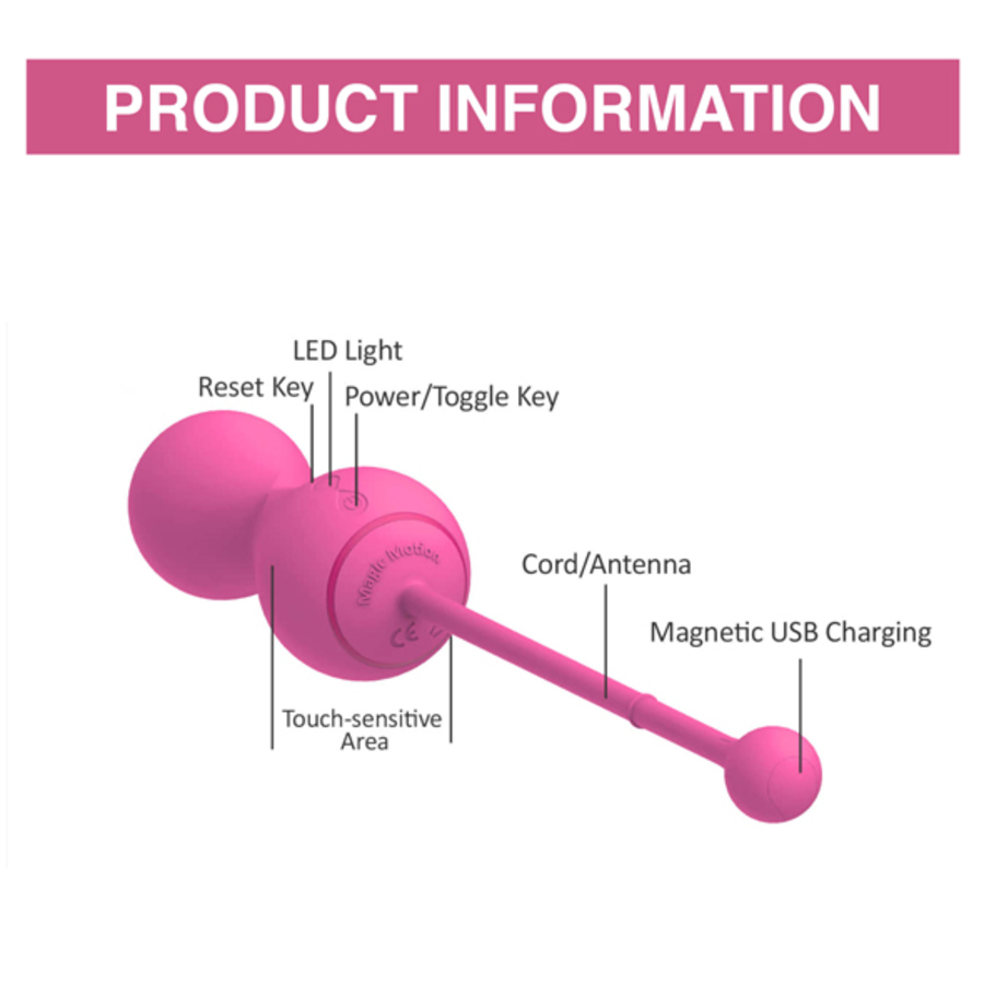 Magic Motion - Smart Kegel Master Balls Bekkenbodem Trainer Vrouwen Speeltjes