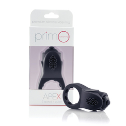Screaming O - Primo Apex Black Vibrating Cockring Screaming O - Primo Apex Black Vibrating Cockring Toys for Him