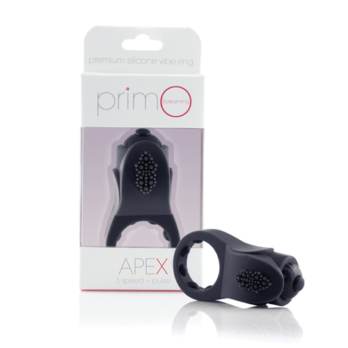 Screaming O - Primo Apex Black Vibrerend Penis Ring Screaming O - Primo Apex Black Vibrerend Penis Ring
