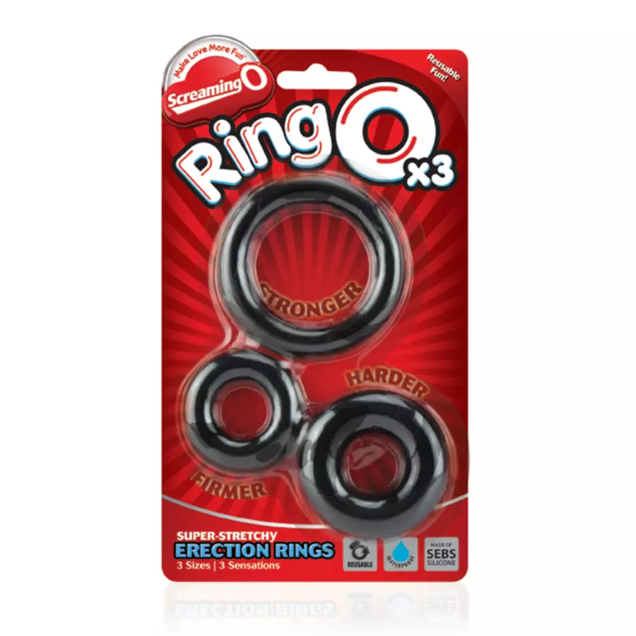 Screaming O - RingO 3-Pack Silicone Cockrings Male Sextoys