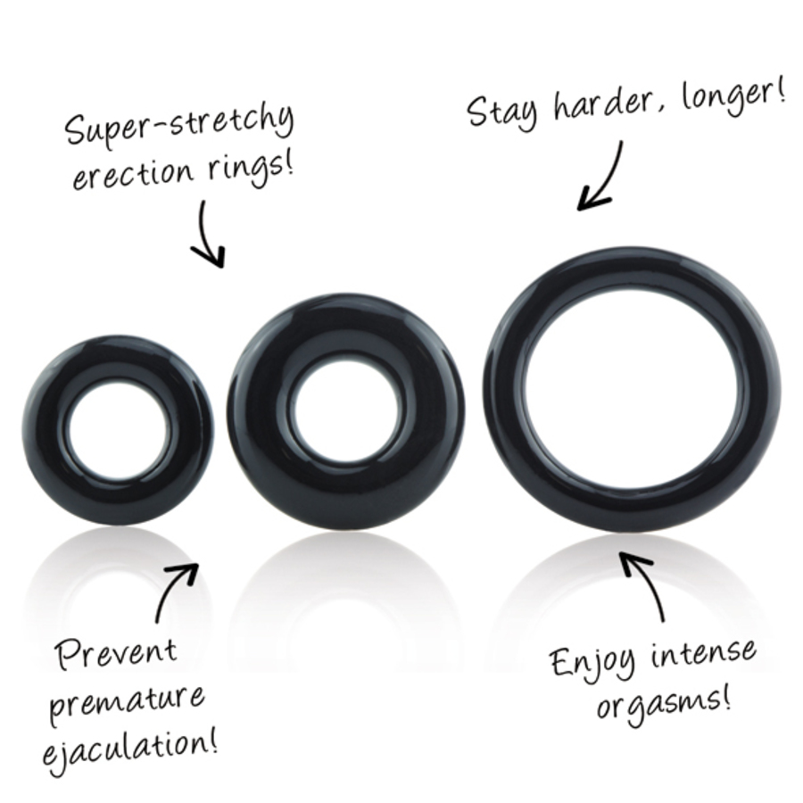 Screaming O - RingO 3-Pack Silicone Cockrings Male Sextoys