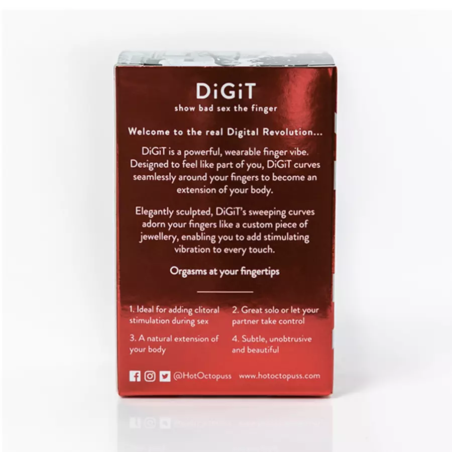 Hot Octopuss - DiGiT USB-oplaadbare Siliconen Vingervibrator Vrouwen Speeltjes