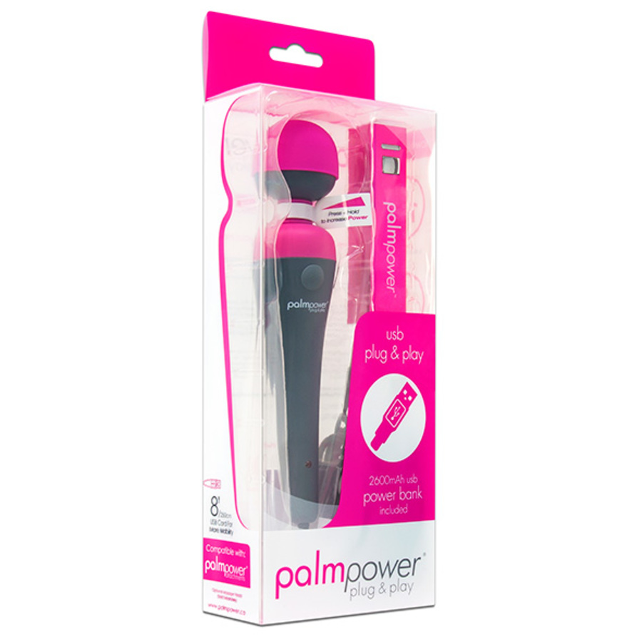PalmPower - Plug & Play Wand Massager Met Powerbank Vrouwen Speeltjes