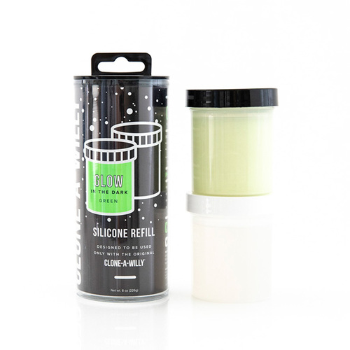 Clone-A-Willy - Refill Glow in the Dark Siliconen Navulling Groen