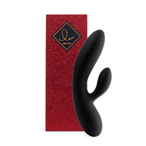 Feelztoys - Lea Vibrator met Glitters USB-oplaadbaar Zwart Feelztoys - Lea Vibrator met Glitters USB-oplaadbaar Zwart