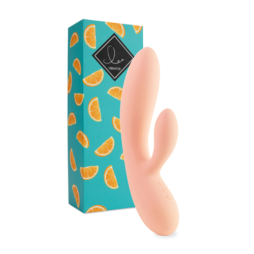 FeelzToys - Lea Siliconen Rabbit Vibrator USB-oplaadbaar Oranje