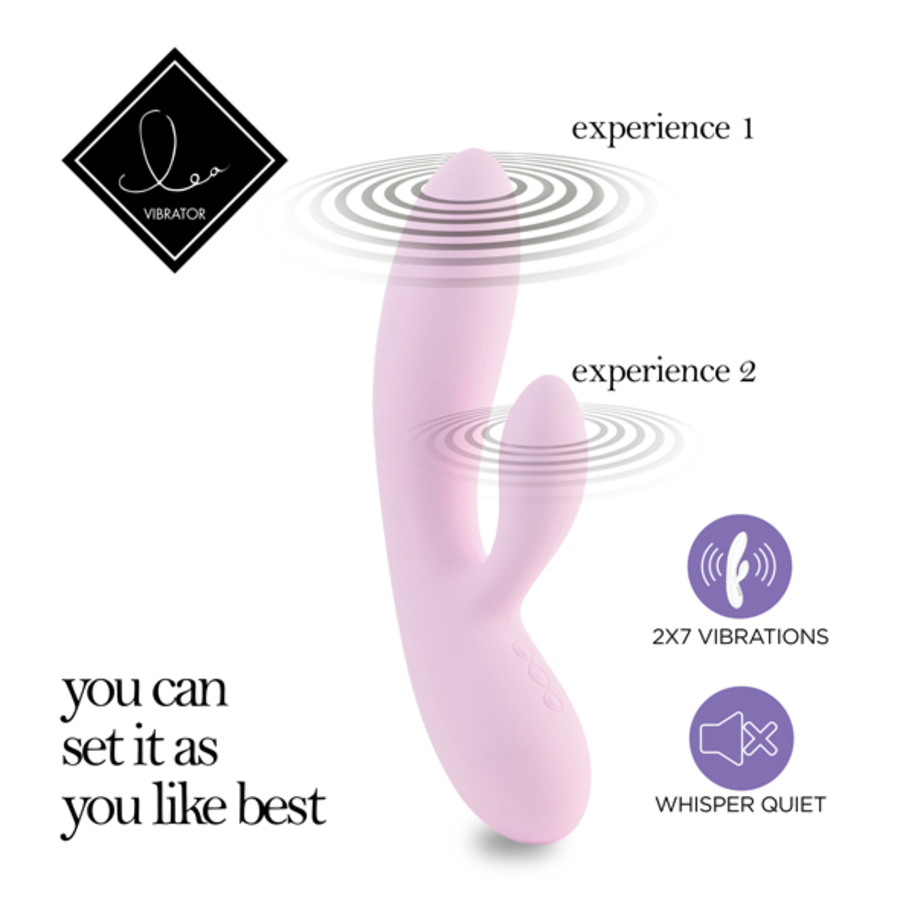 FeelzToys - Lea Siliconen Rabbit Vibrator USB-oplaadbaar Vrouwen Speeltjes