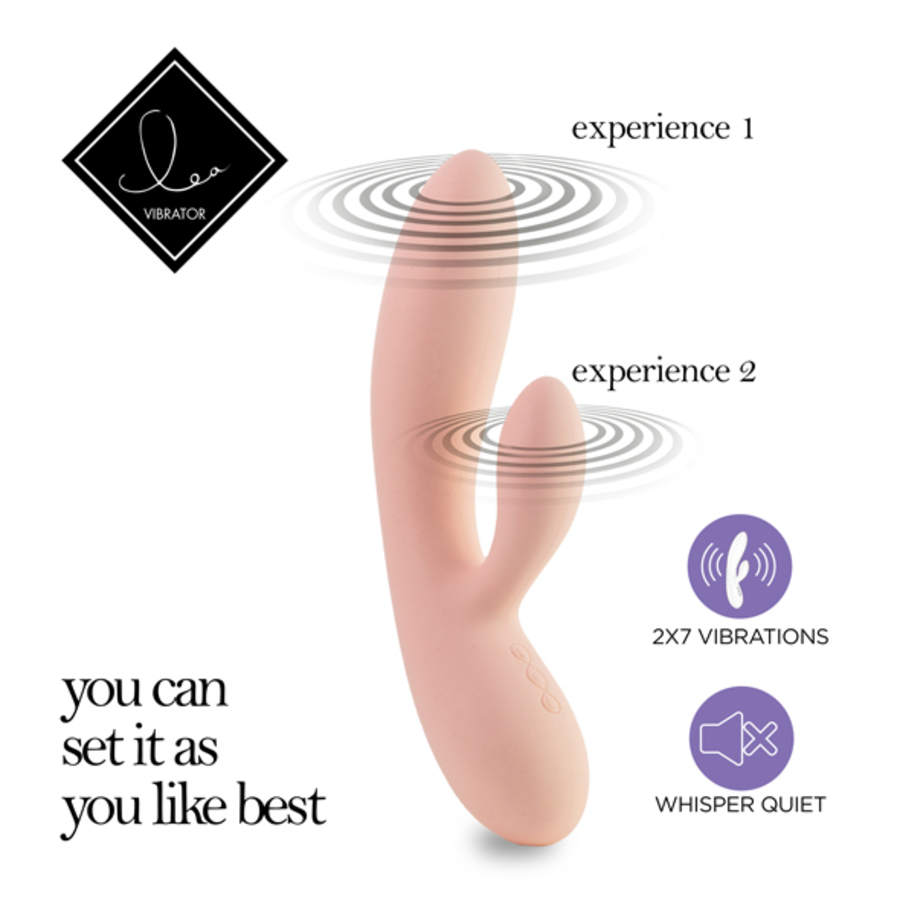 FeelzToys - Lea Siliconen Rabbit Vibrator USB-oplaadbaar Vrouwen Speeltjes