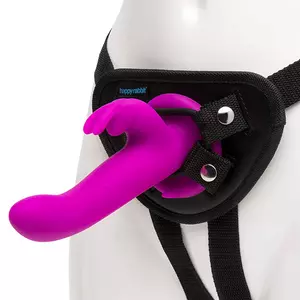 Happy Rabbit - Vibrerende Strap-On met verstelbaar Harnas Set Vrouwen Speeltjes