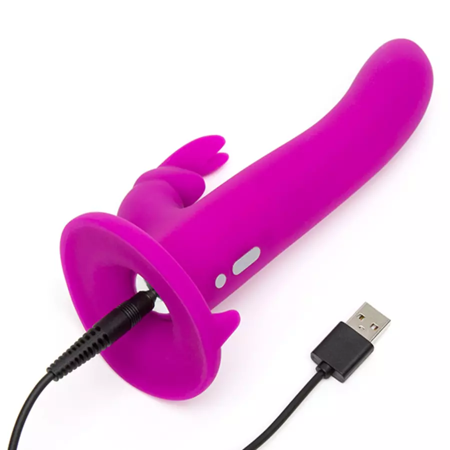 Happy Rabbit - Vibrerende Strap-On met verstelbaar Harnas Set Vrouwen Speeltjes