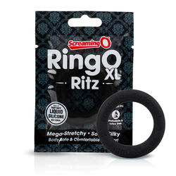 Screaming O - RingO Ritz XL Round Silicone Cockring The Screaming O - The Screaming O - RingO Ritz XL Black Male Sextoys