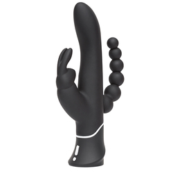 Happy Rabbit - Triple Curve Rabbit Vibrator Black Happy Rabbit - Triple Curve Rabbit Vibrator Black Toys for Her
