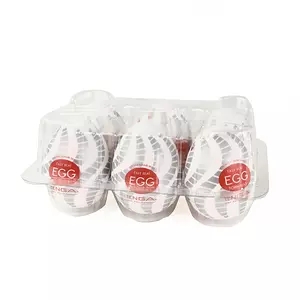 Tenga - Egg Tornado set with 6 Tenga Masturbators Male Sextoys