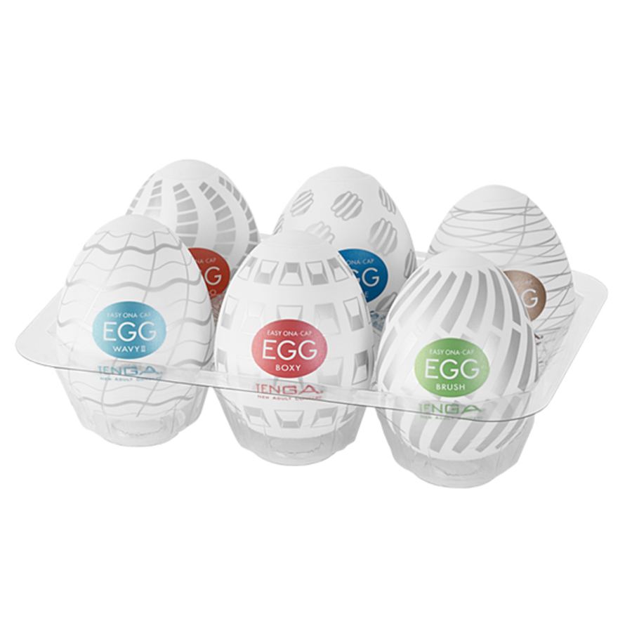 Tenga - Egg 6 Styles Pack Serie 3 Tenga Masturbators Mannen Speeltjes