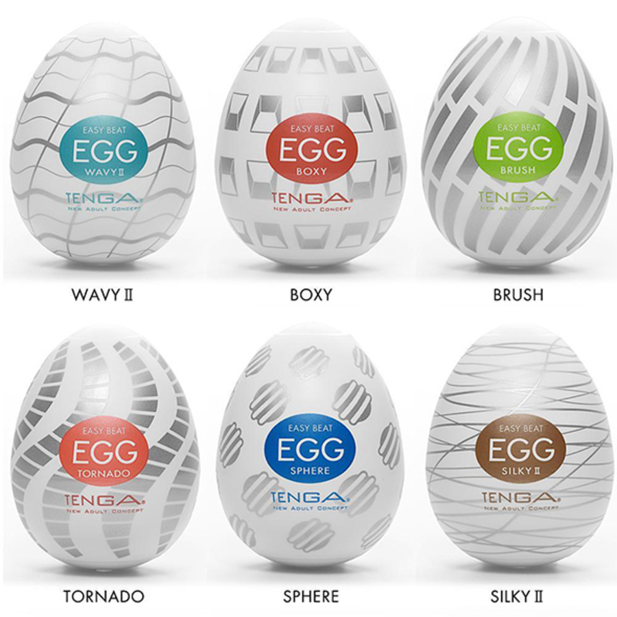 Tenga - Egg 6 Styles Pack Serie 3 Tenga Masturbators Male Sextoys