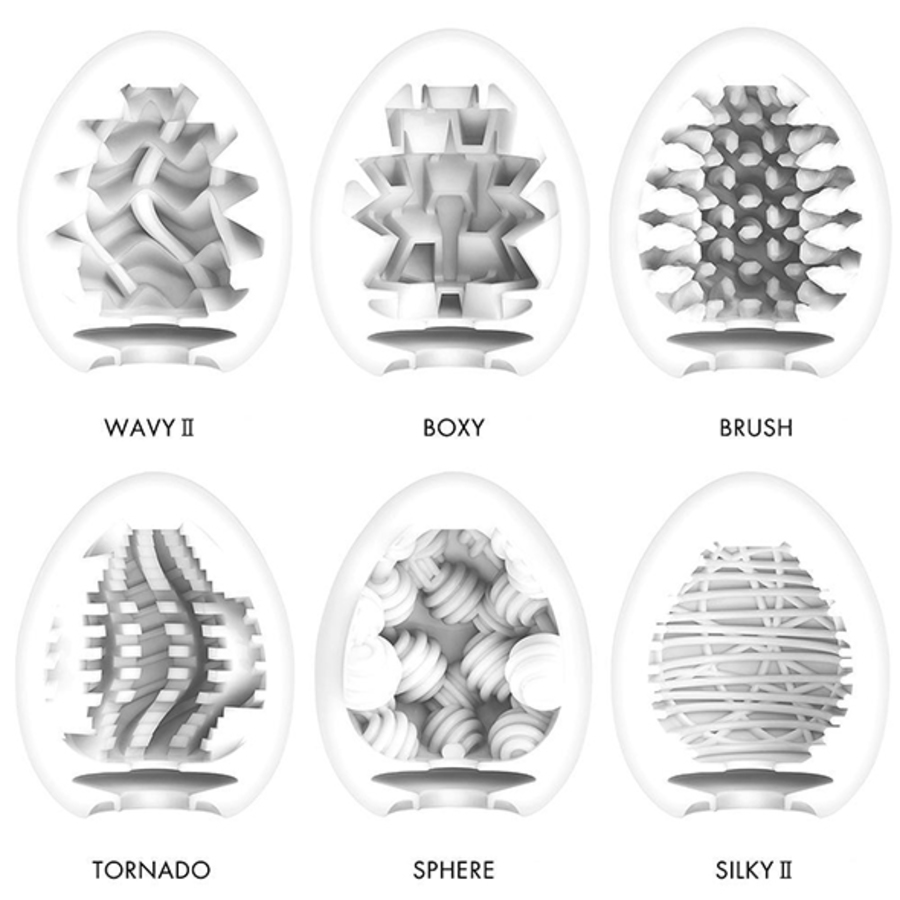 Tenga - Egg 6 Styles Pack Serie 3 Tenga Masturbators Mannen Speeltjes