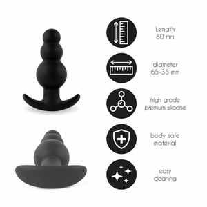 FeelzToys - Plugz Butt Plug Black Nr. 1 Anal Toys