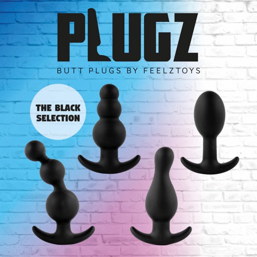 FeelzToys - Plugz Butt Plug Zwart Nr. 1 Anale Speeltjes