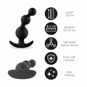 FeelzToys - Plugz Butt Plug Black Nr. 4 Anal Toys