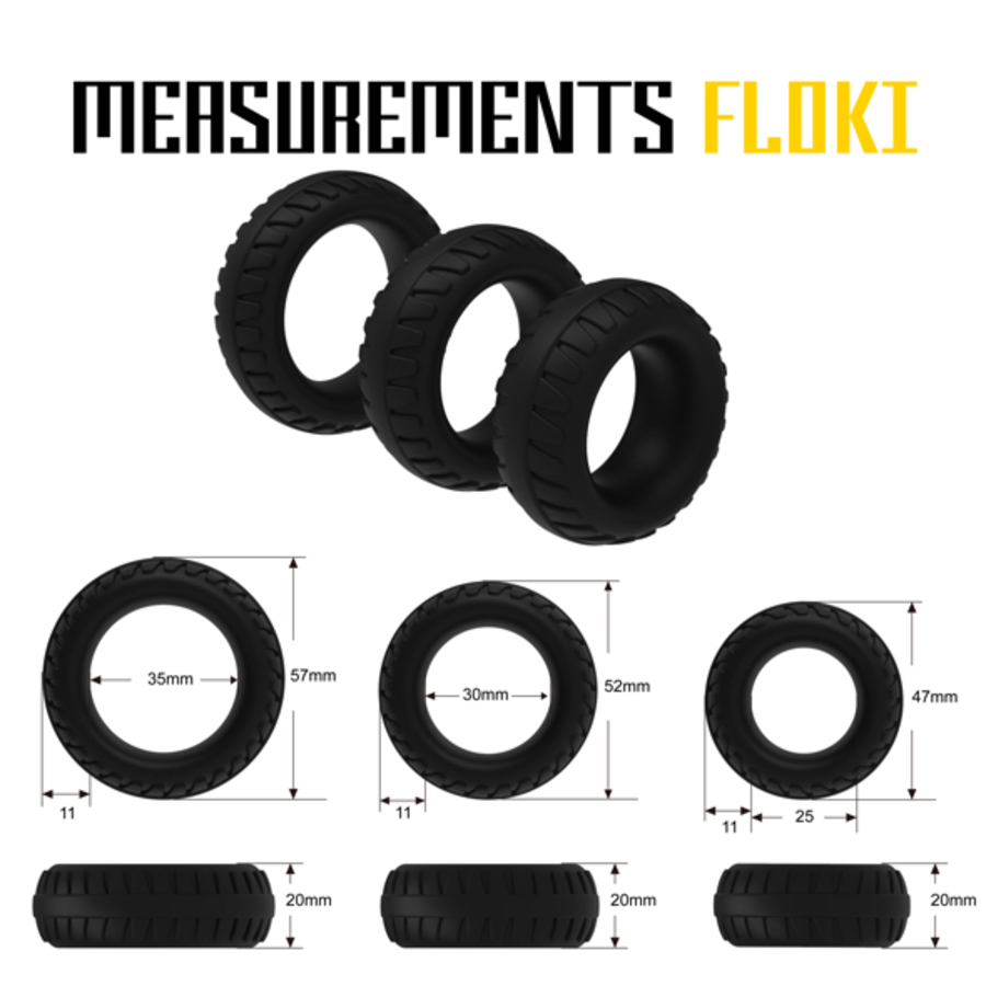 Velv'Or - Rooster Floki Pack Set of Sturdy Looking Cock Rings Male Sextoys