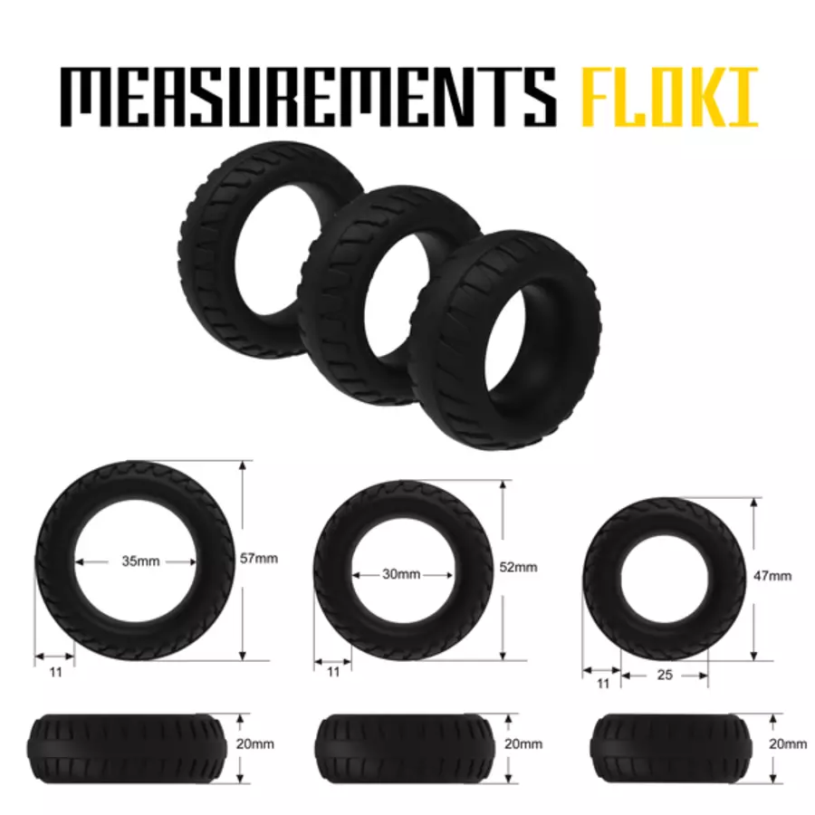 Velv'Or - Rooster Floki Pack Set of Sturdy Looking Cock Ringen Mannen Speeltjes