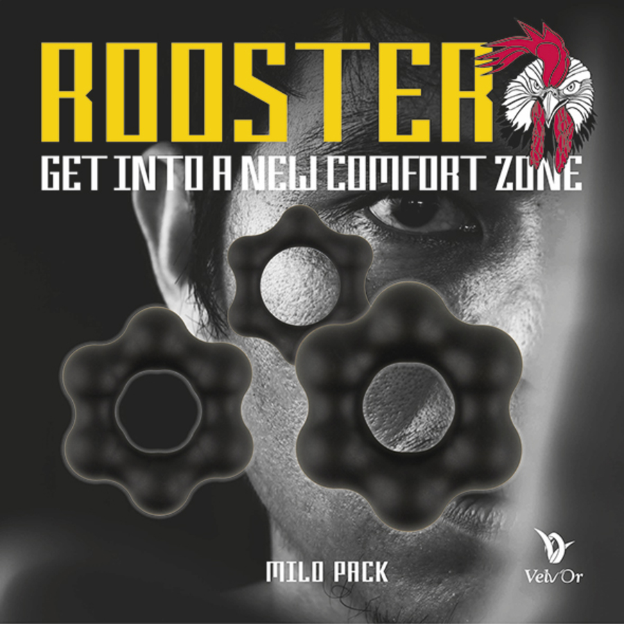 Velv'Or - Rooster Milo Pack Set of Robust Cock Rings Male Sextoys