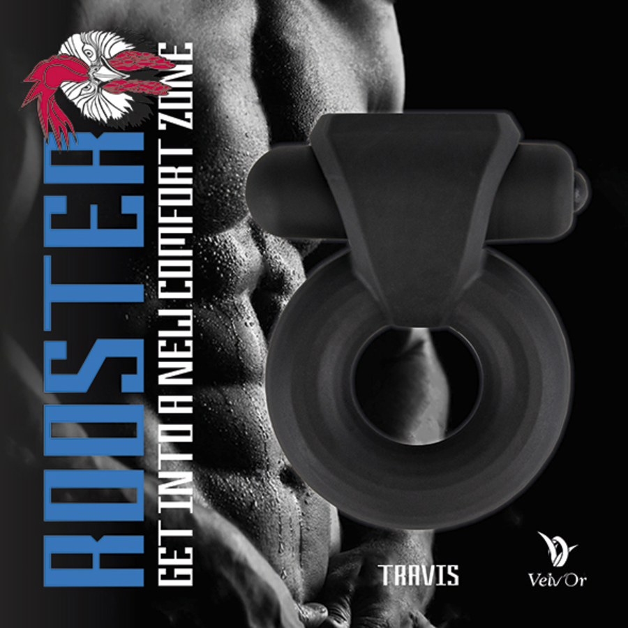 Velv'Or - Rooster Travis Bulky Cock Ring with Vibrating Mini Bullet Male Sextoys