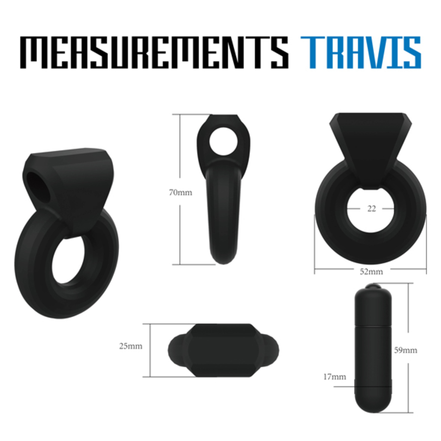 Velv'Or - Rooster Travis Bulky Cock Ring with Vibrating Mini Bullet Male Sextoys