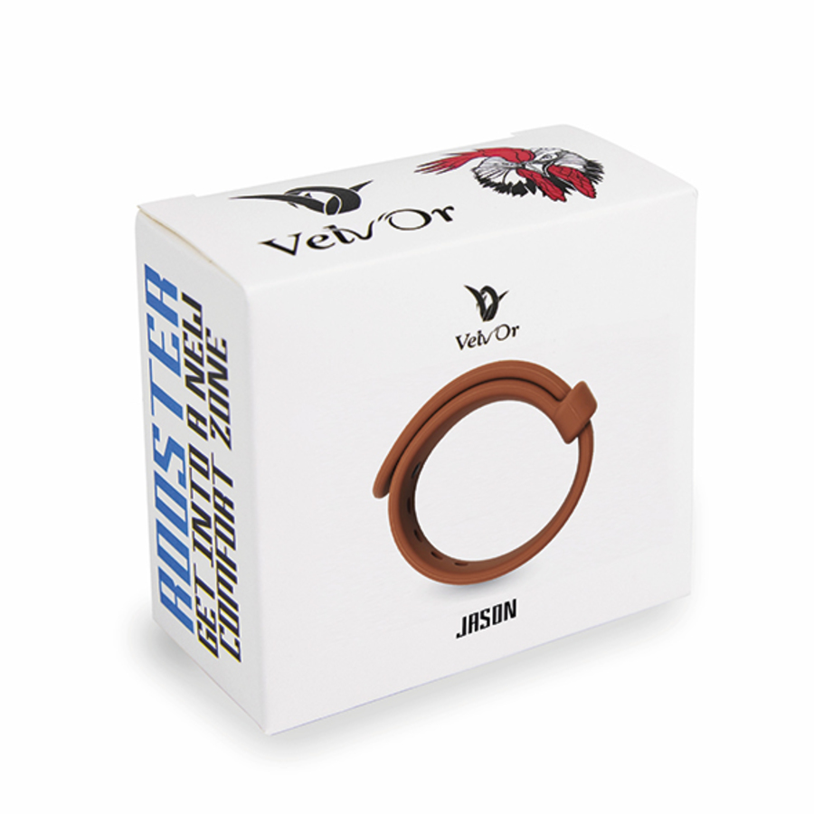 VelvOr - Velv'Or - Rooster Jason Size Adjustable Firm Strap Design Cock Ring Rood Mannen Speeltjes