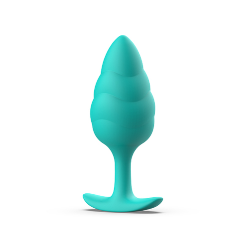 B Swish - Bfilled Basic Plus Wave Butt Plug Groen B Swish - Bfilled Basic Plus Wave Butt Plug Groen