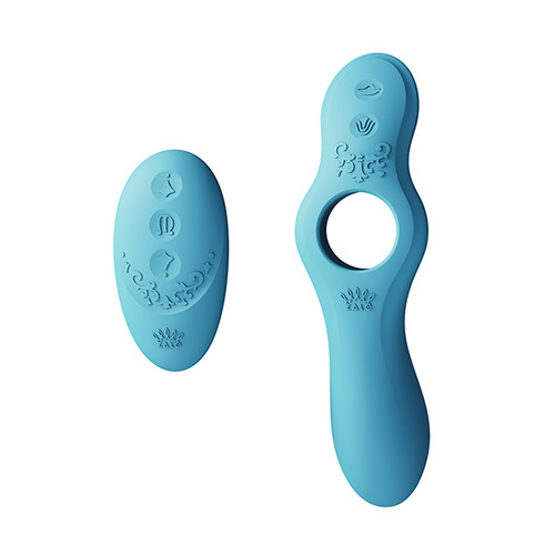 Zalo - Jessica Multifunctionele App Bestuurbare Flexibele Vibrator met Remote Blauw