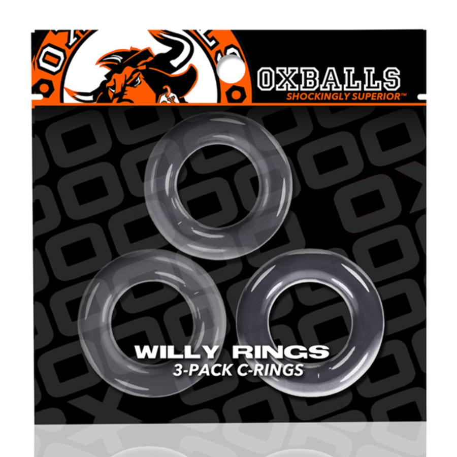 Oxballs - Willy Rings 3-pack Flexibele Cockringen Mannen Speeltjes