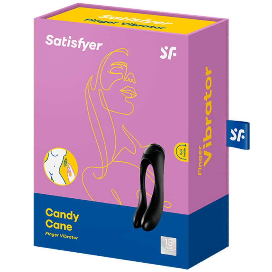 Satisfyer - Candy Cane Vinger Vibrator USB-oplaadbaar Vrouwen Speeltjes