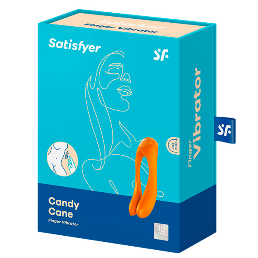 Satisfyer - Candy Cane Vinger Vibrator USB-oplaadbaar Vrouwen Speeltjes