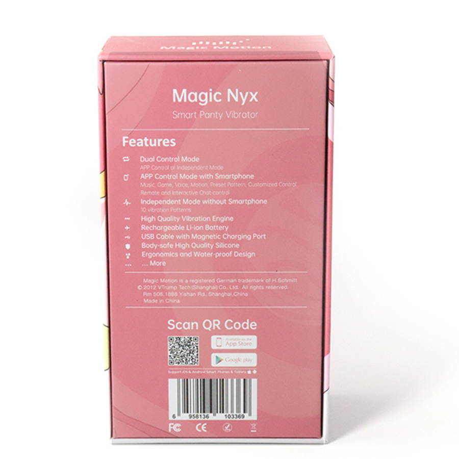 Magic Motion - Nyx Smart Panty App Bestuurbare (wekker)Vibrator Vrouwen Speeltjes