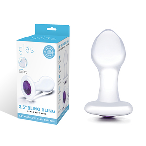 Glas - Bling Bling Glass Butt Plug Anal Toys