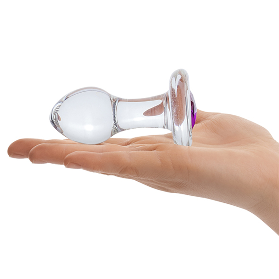 Glas - Bling Bling Glazen Butt Plug  Anale Speeltjes