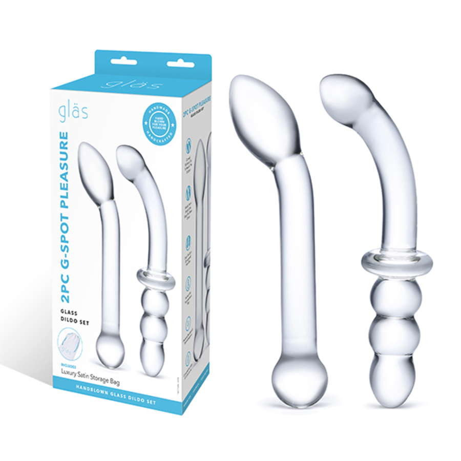 Glas - G-Spot Pleasure Glazen Dildo Set Vrouwen Speeltjes