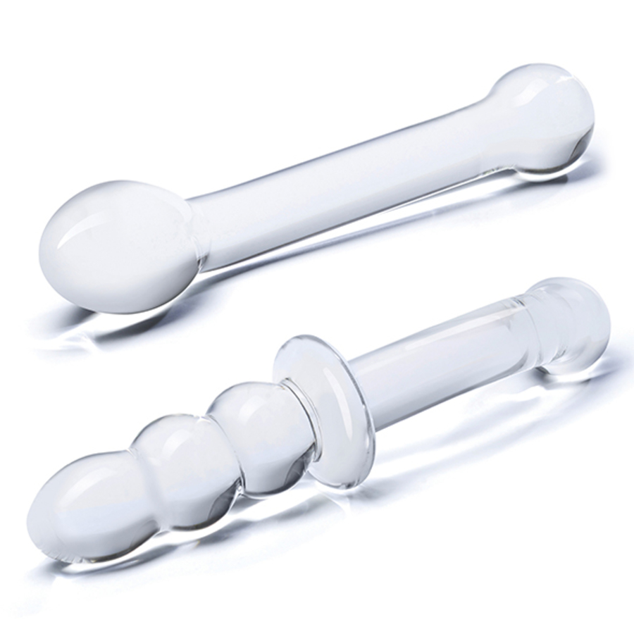 Glas - G-Spot Pleasure Glazen Dildo Set Vrouwen Speeltjes