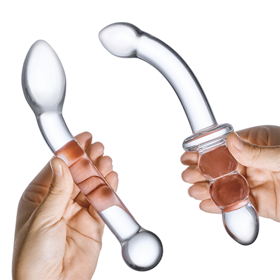 Glas - G-Spot Pleasure Glazen Dildo Set Vrouwen Speeltjes