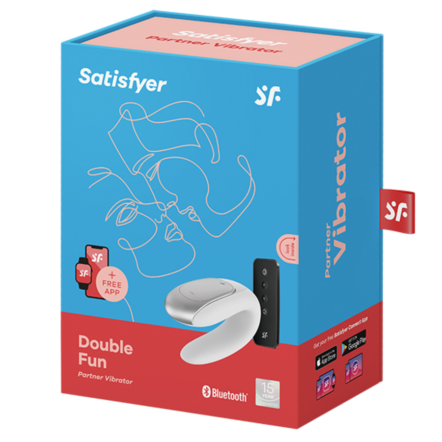 Satisfyer - Double Fun Koppelvibrator met Afstandbediening en App Vrouwen Speeltjes