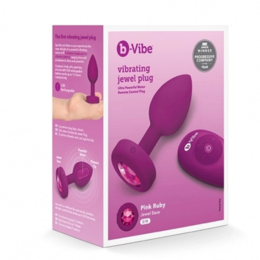 B-Vibe - B-Vibe - Vibrerende Juwelen Plug S/M Roze Anale Speeltjes