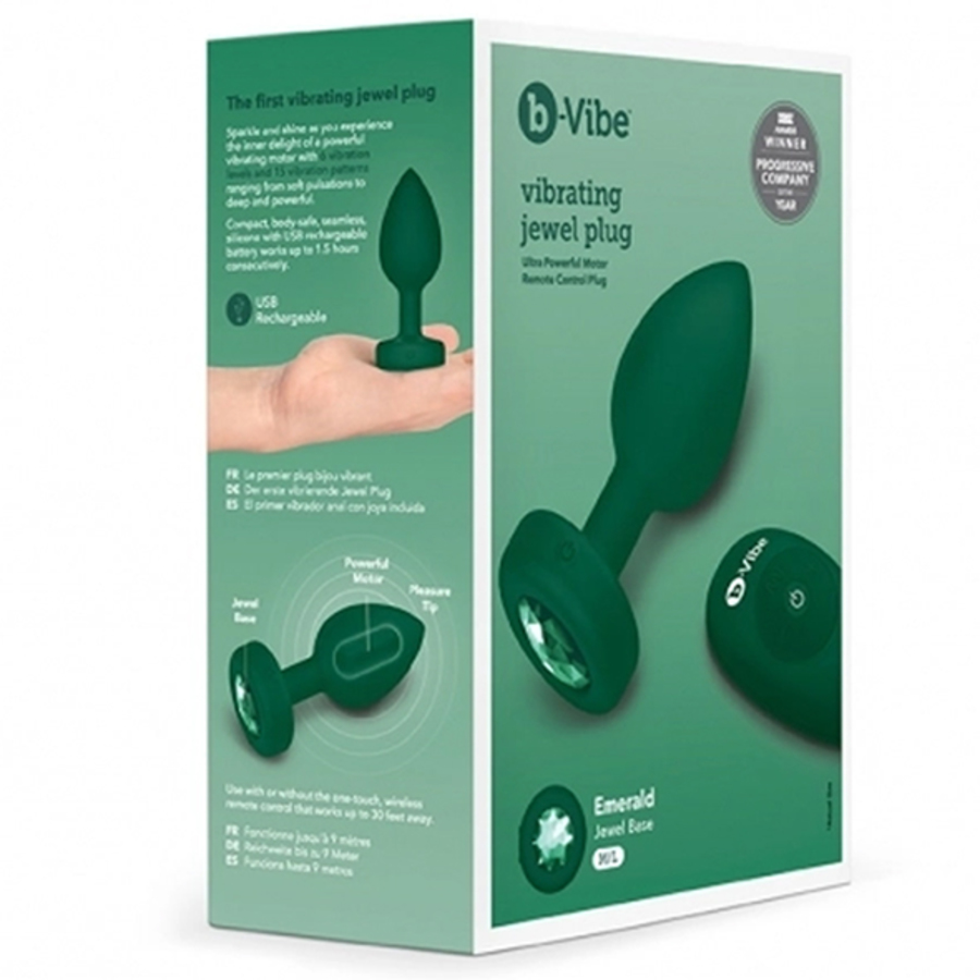 B-Vibe - Vibrerende Juwelen USB-oplaadbare Anale Plug M/L Anale Speeltjes