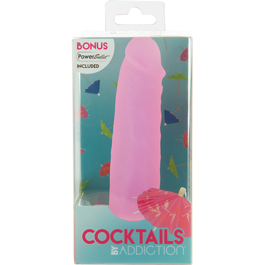 Addiction - Cocktails Siliconen Zuignap Dildo 14 cm met PowerBullet Vrouwen Speeltjes