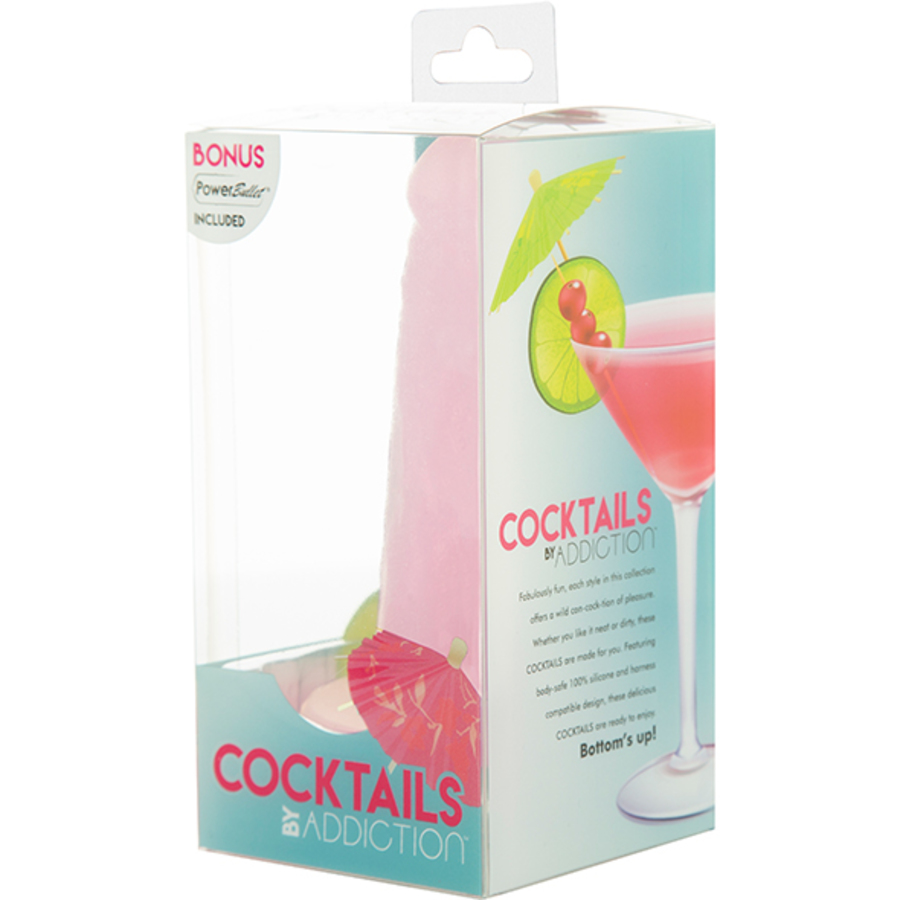 Addiction - Cocktails Siliconen Zuignap Dildo 14 cm met PowerBullet Vrouwen Speeltjes