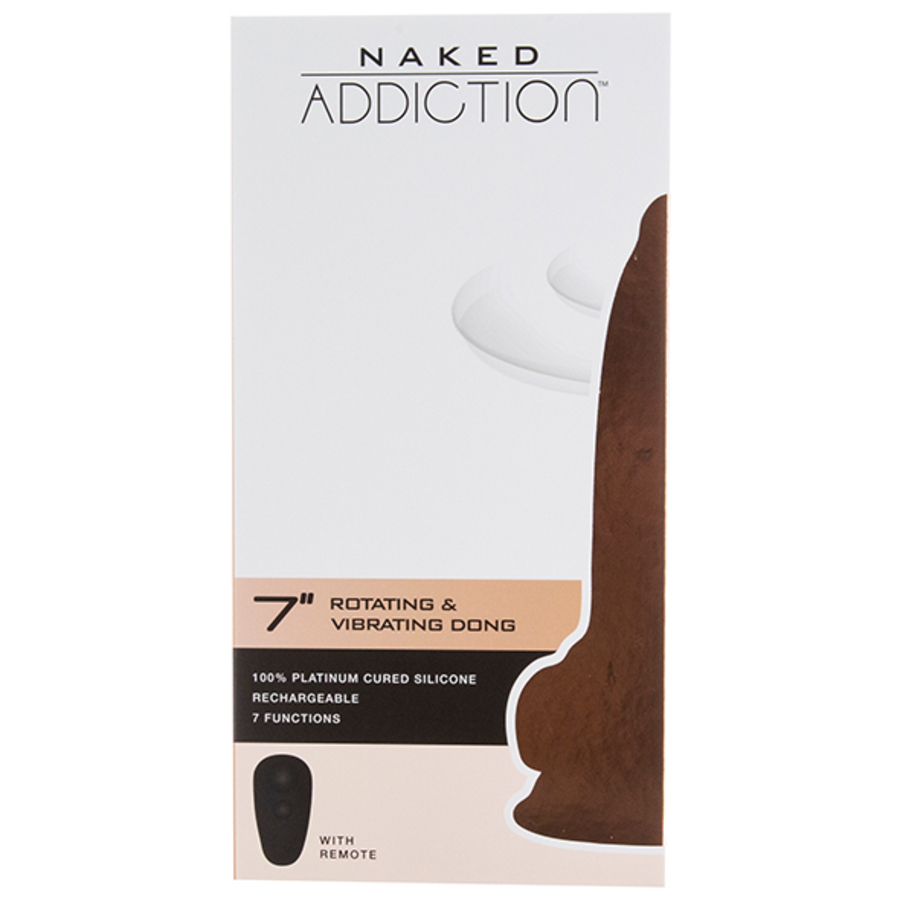 Naked Addiction - Roterende & Vibrerende Dildo met Remote 19cm Vrouwen Speeltjes