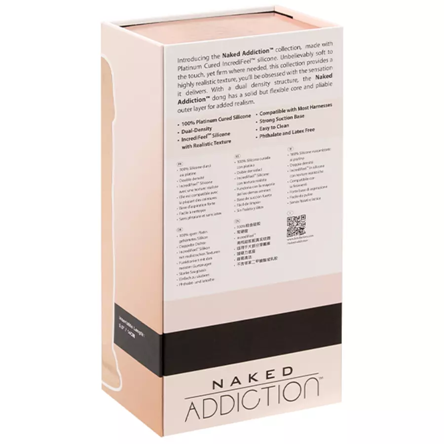 Naked Addiction - Dual Density Dong 20 cm Vanilla Toys for Her