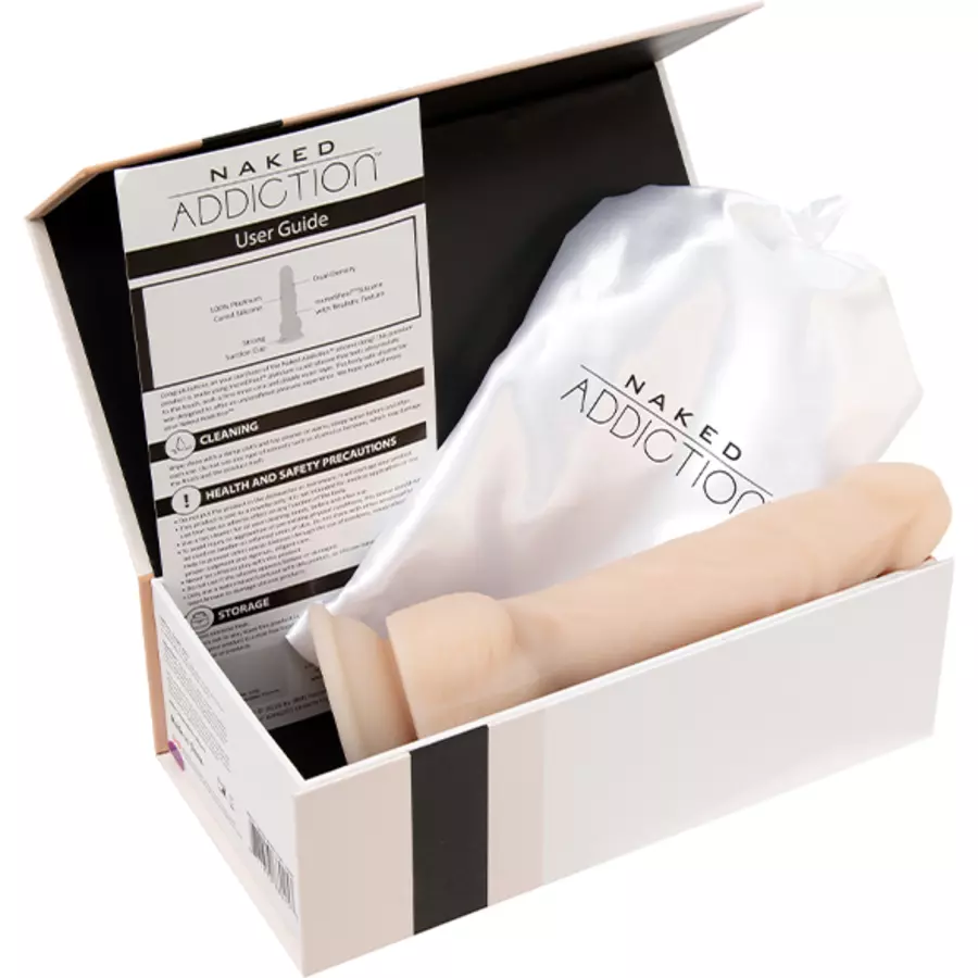 Naked Addiction - Dual Density Dong 20 cm Vanilla Toys for Her